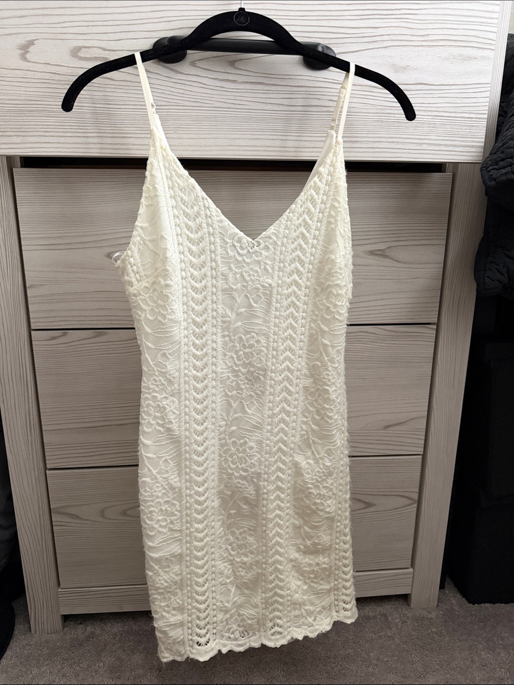 Windsor Cream Lace Mini Slip Dress